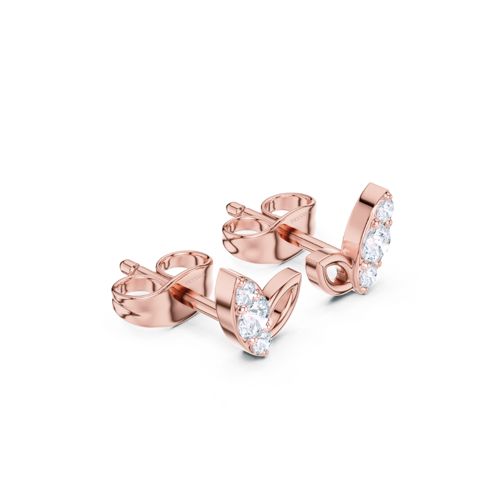 Diamond Petal Whisper Studs