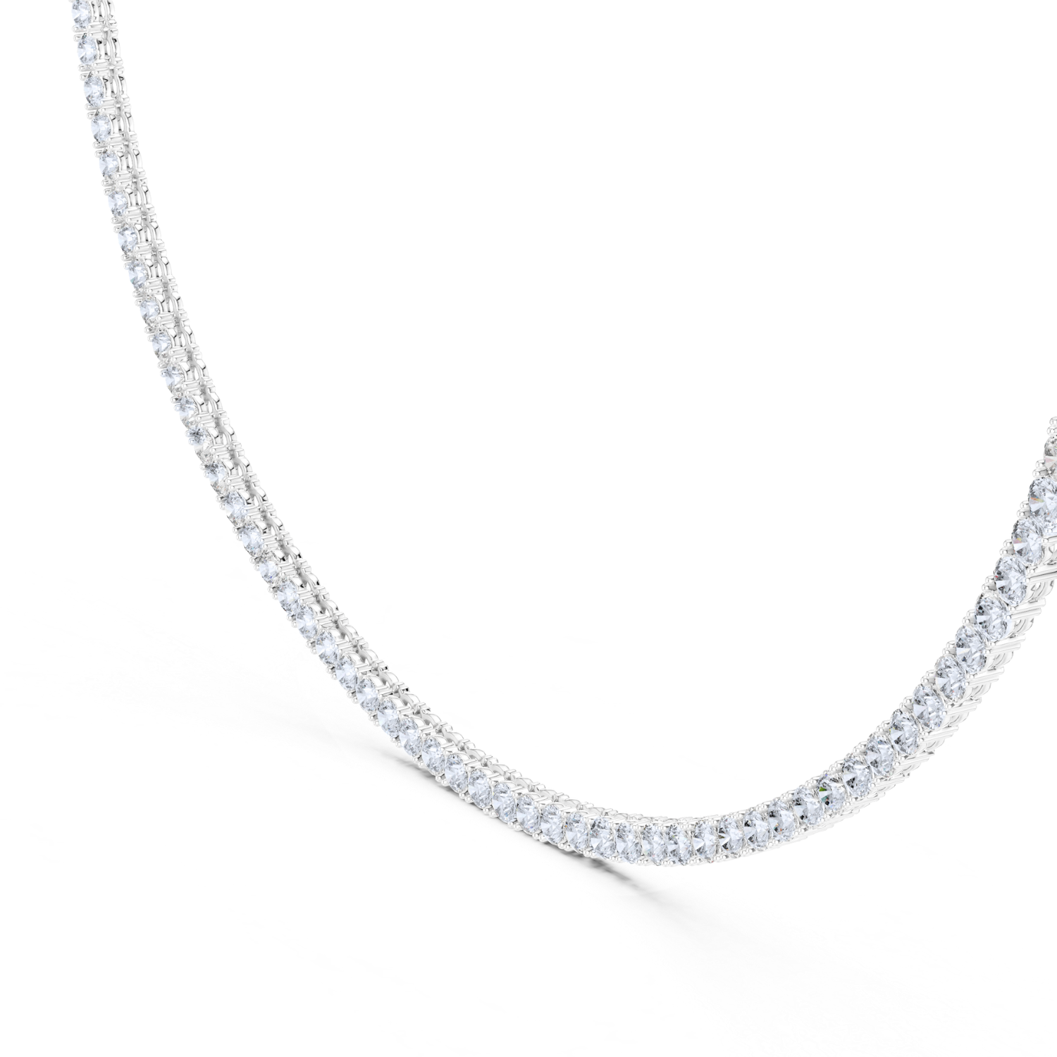 Classic Diamond Tennis Necklace
