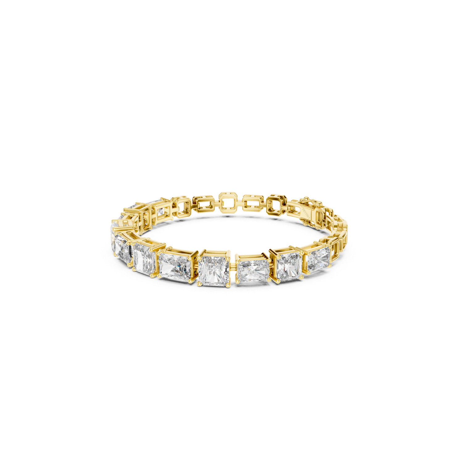 Princess-Cut Diamond Tennis Bracelet