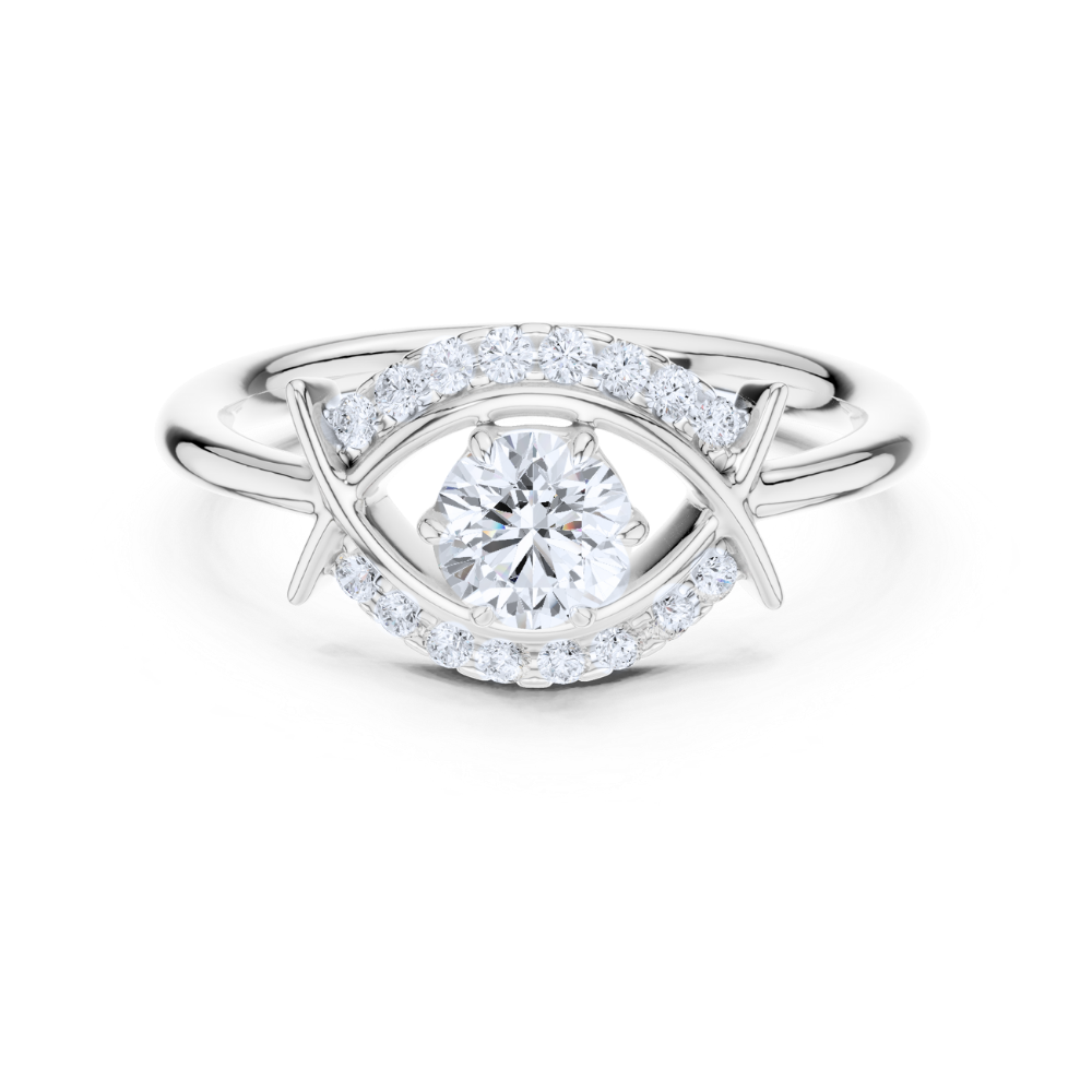 Celeste Eye Halo Ring