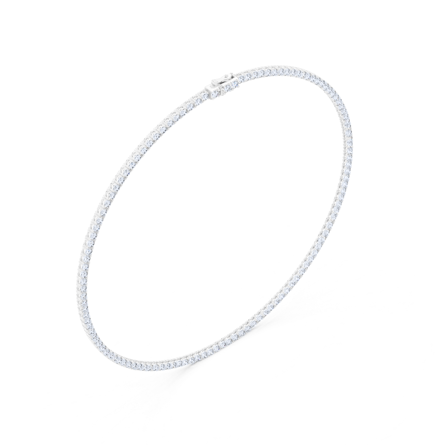 Classic Diamond Tennis Necklace