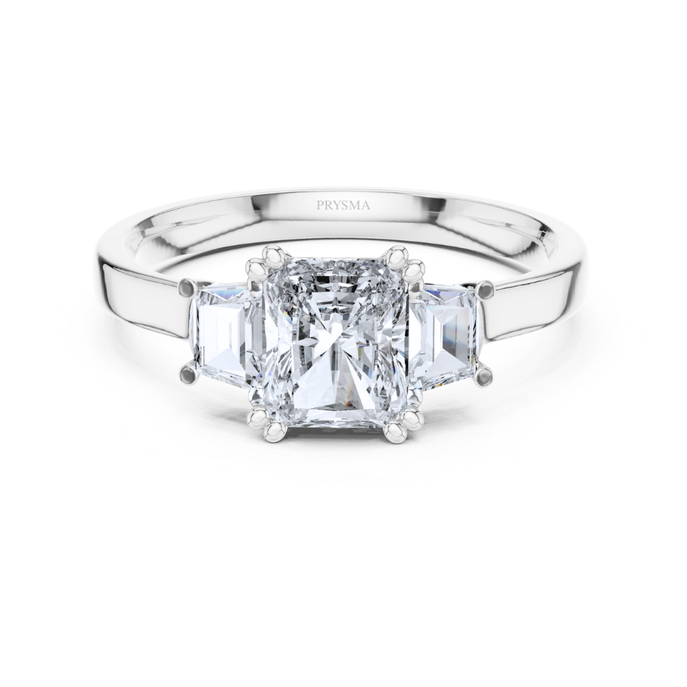 Radiant Trinity Diamond Ring