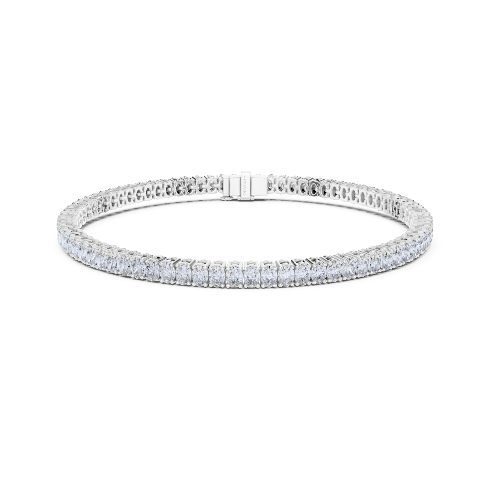 Aurora Oval-Cut Diamond Tennis Bracelet