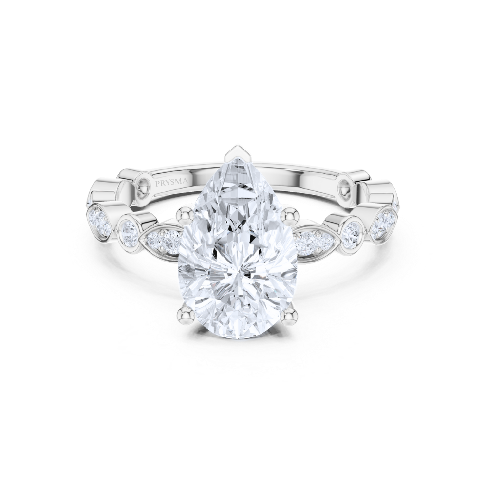Teardrop Elegance Diamond Ring