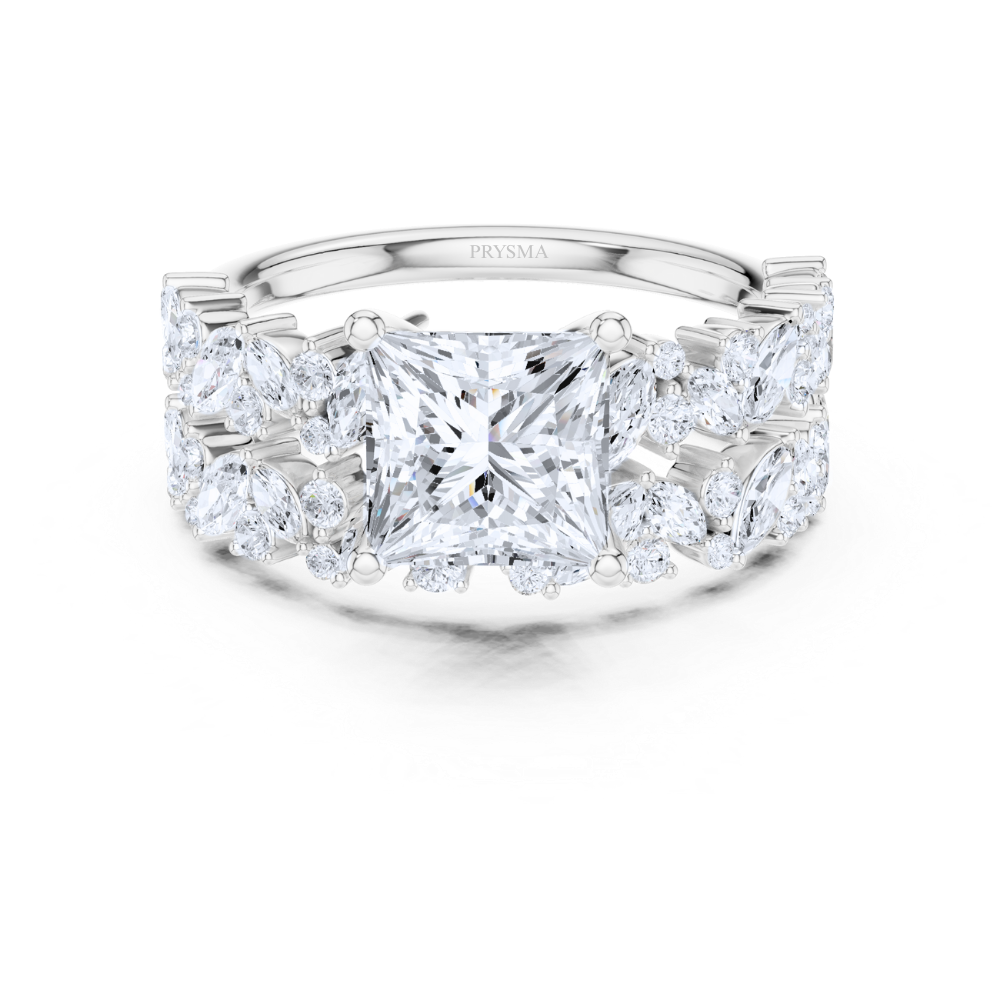 Majestic Radiance Princess Diamond Ring