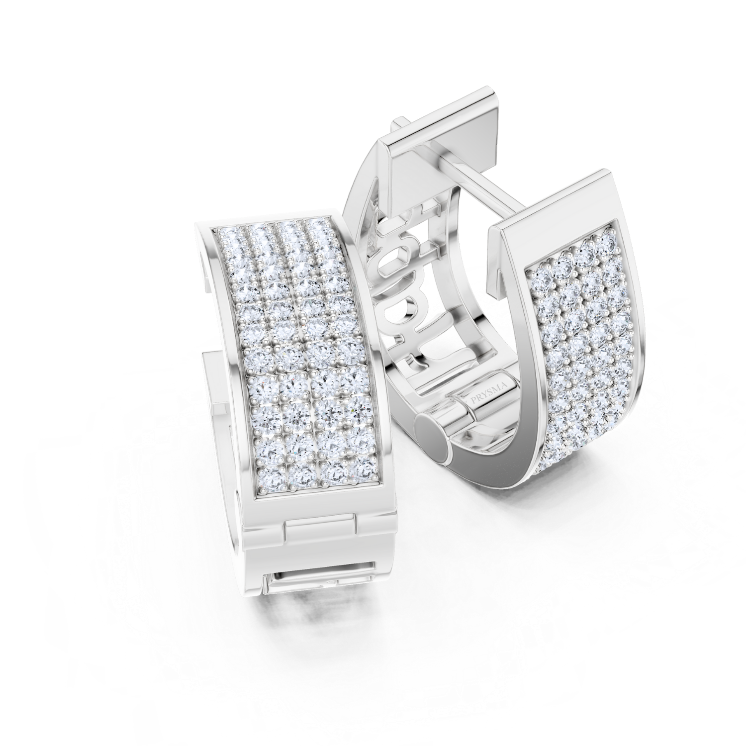 Luxe Pavé Diamond Hoop Earrings