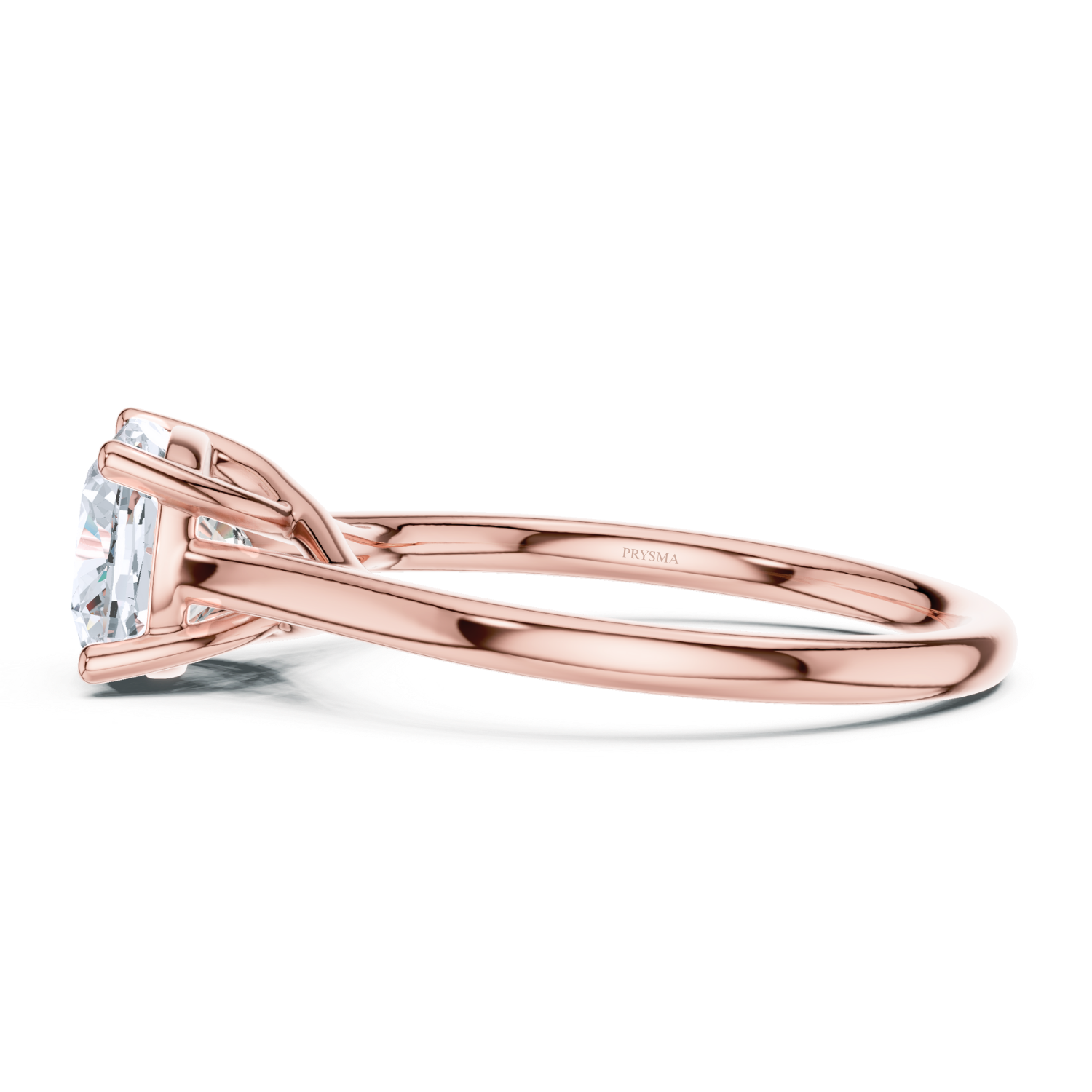 Classic Solitaire Twisted Halo Ring
