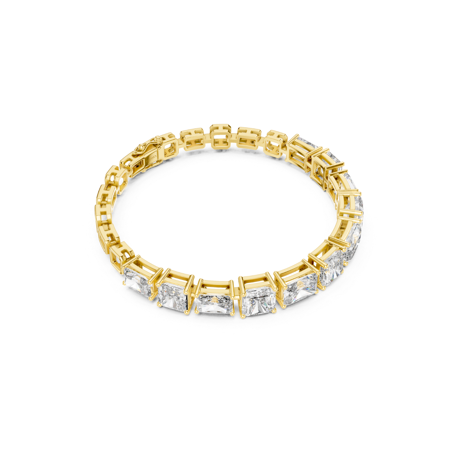 Princess-Cut Diamond Tennis Bracelet