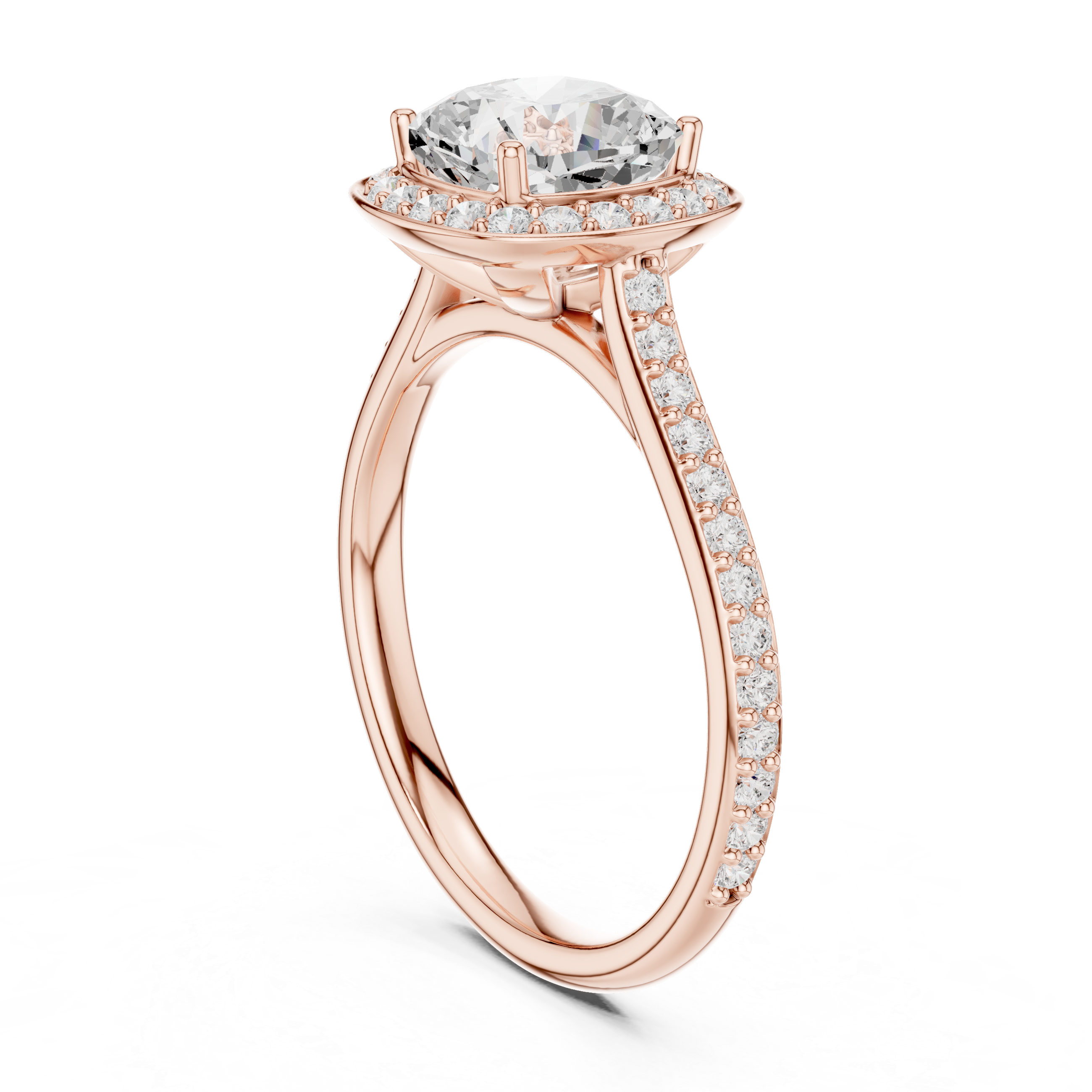 Celestine Cushion Frame Ring
