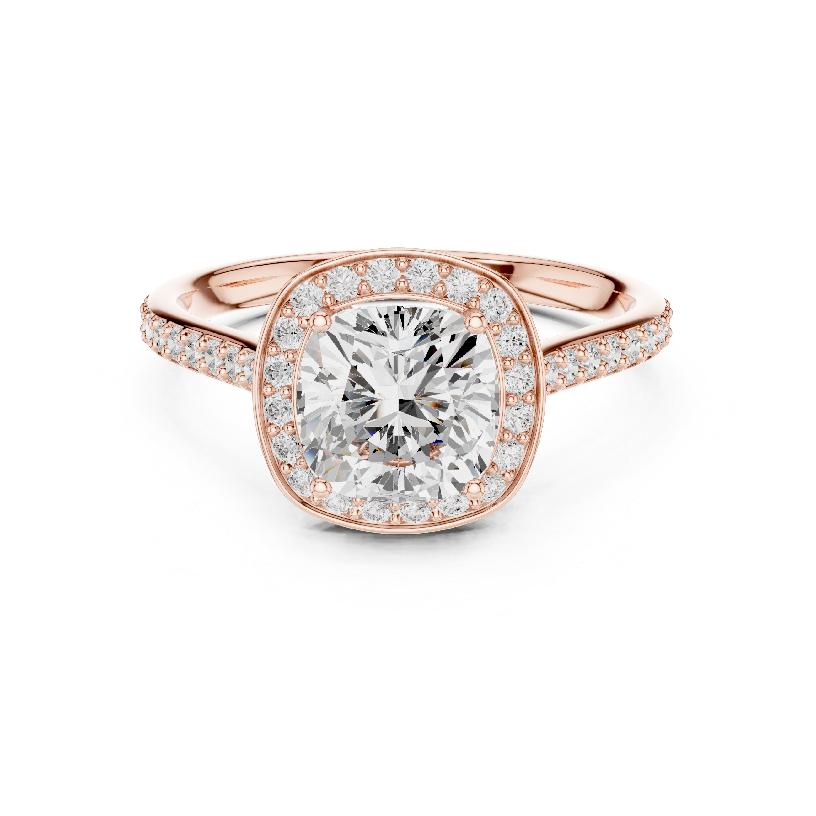Celestine Cushion Frame Ring
