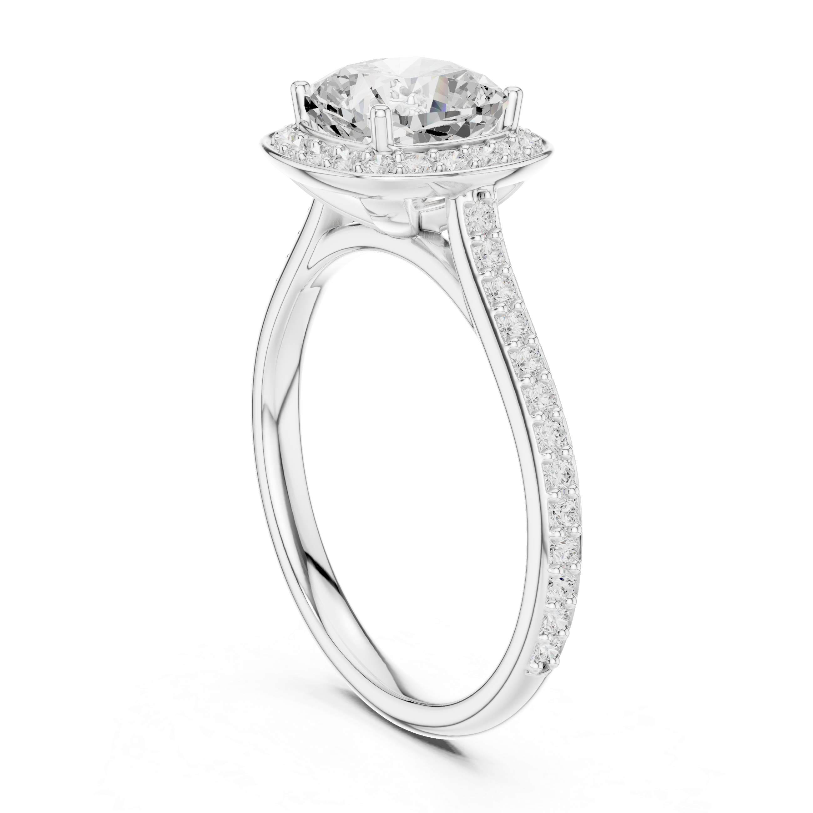 Celestine Cushion Frame Ring