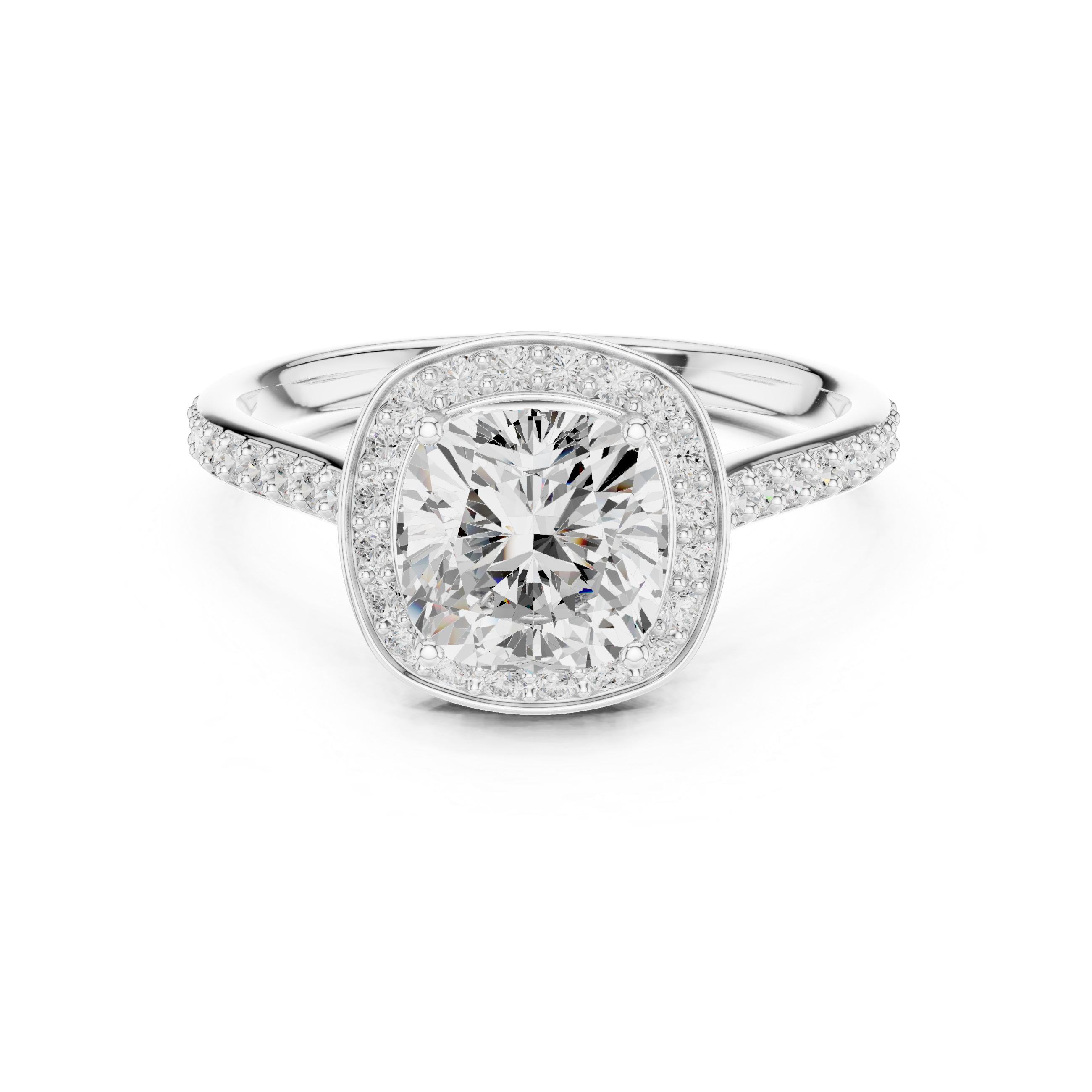 Celestine Cushion Frame Ring