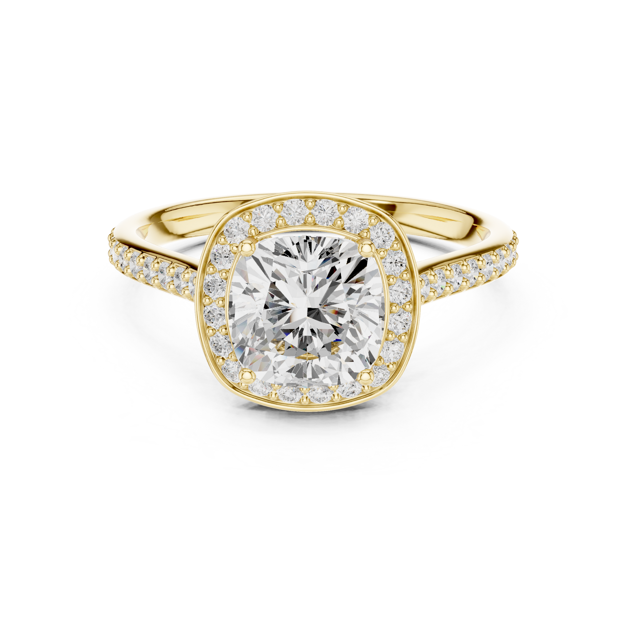 Celestine Cushion Frame Ring