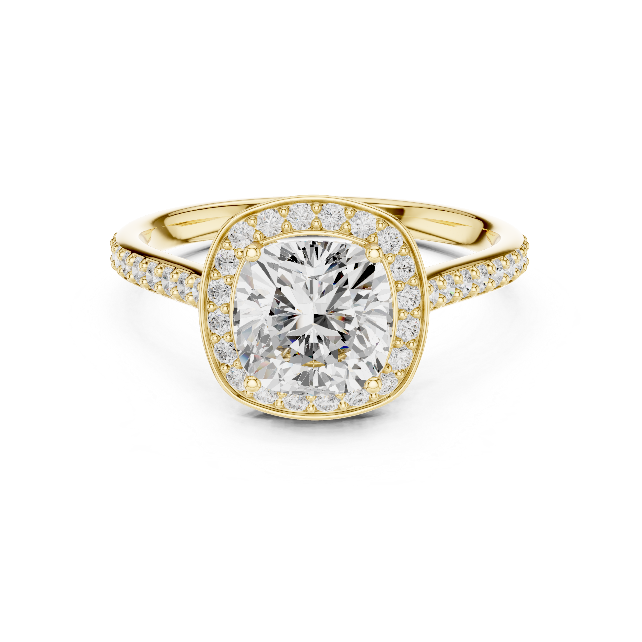 Celestine Cushion Frame Ring