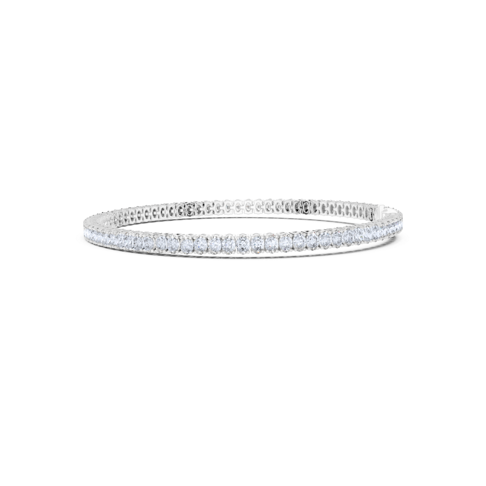 Aurora Oval-Cut Diamond Tennis Bracelet