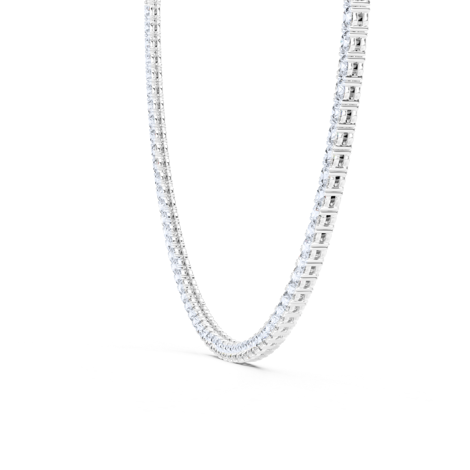 Classic Diamond Tennis Necklace