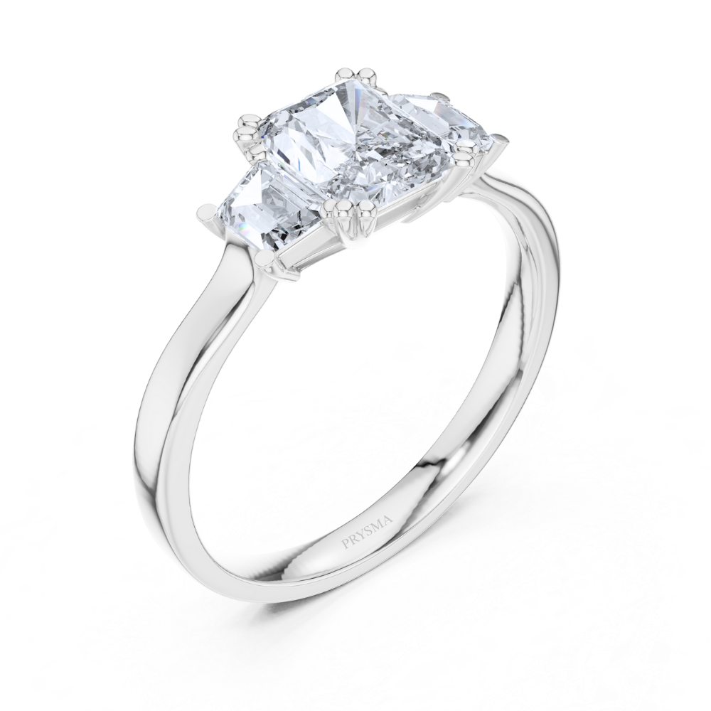 Radiant Trinity Diamond Ring