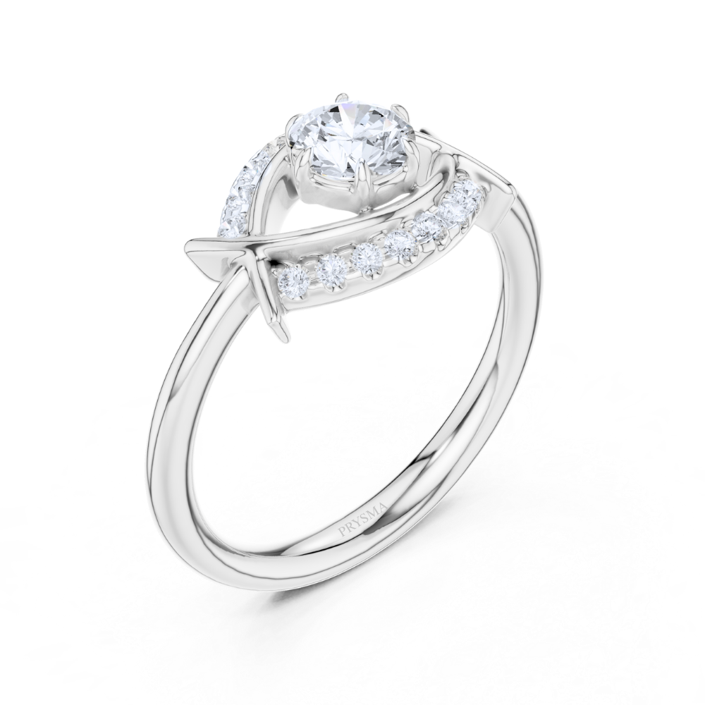 Celeste Eye Halo Ring