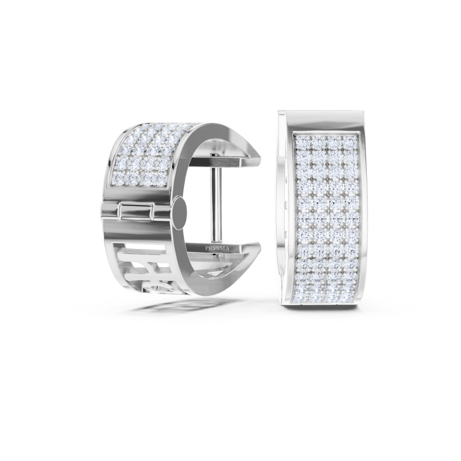 Luxe Pavé Diamond Hoop Earrings