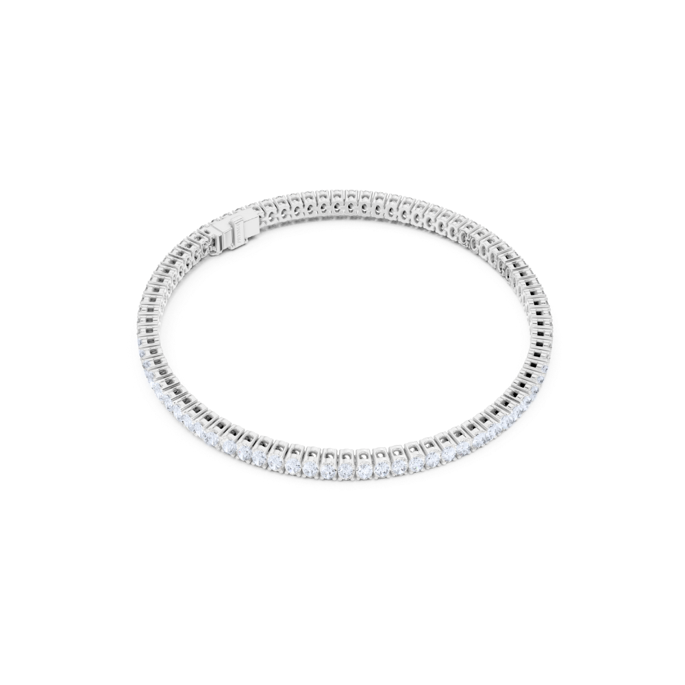 Aurora Oval-Cut Diamond Tennis Bracelet