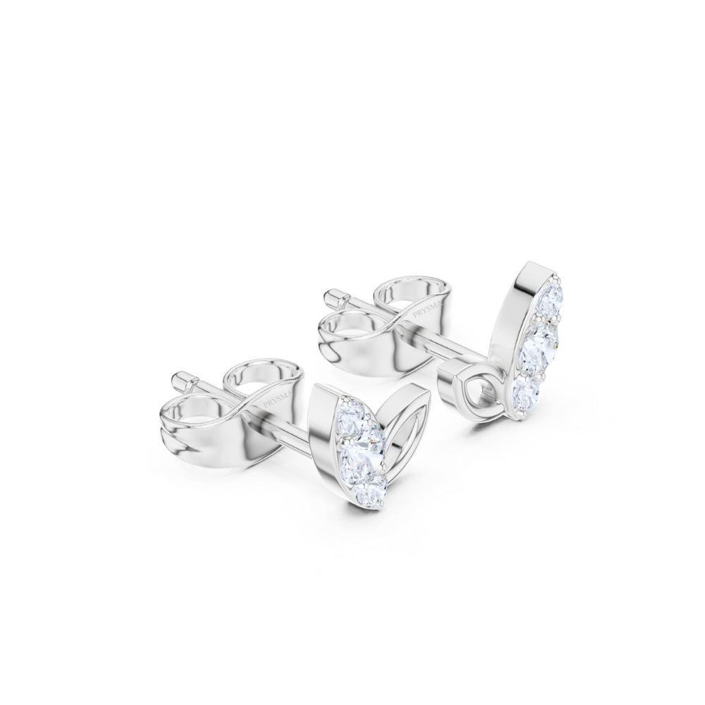 Diamond Petal Whisper Studs