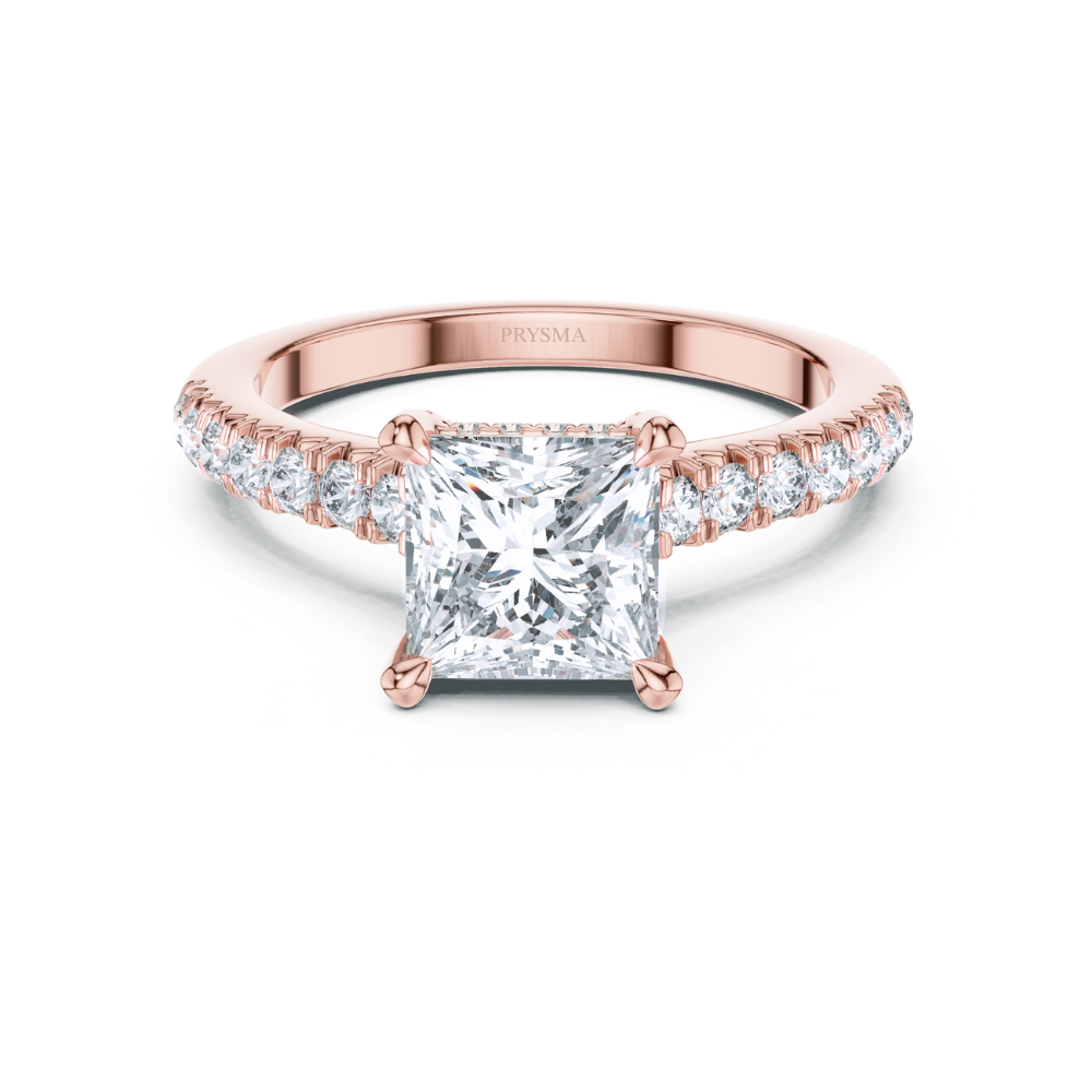 Regal Princess-Cut Diamond Ring