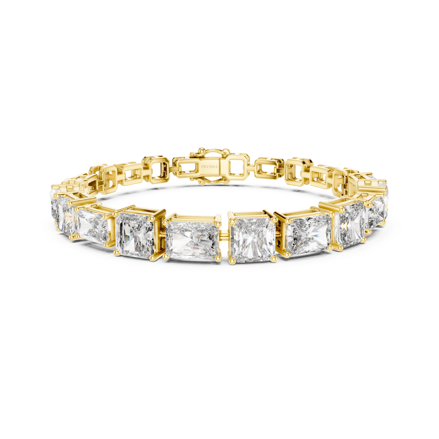 Princess-Cut Diamond Tennis Bracelet