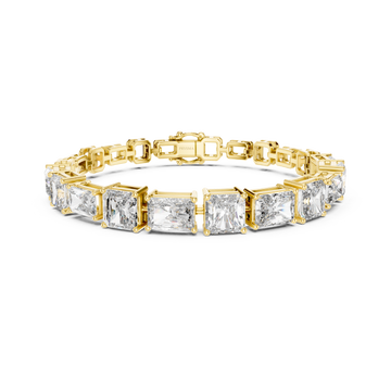 Princess-Cut Diamond Tennis Bracelet