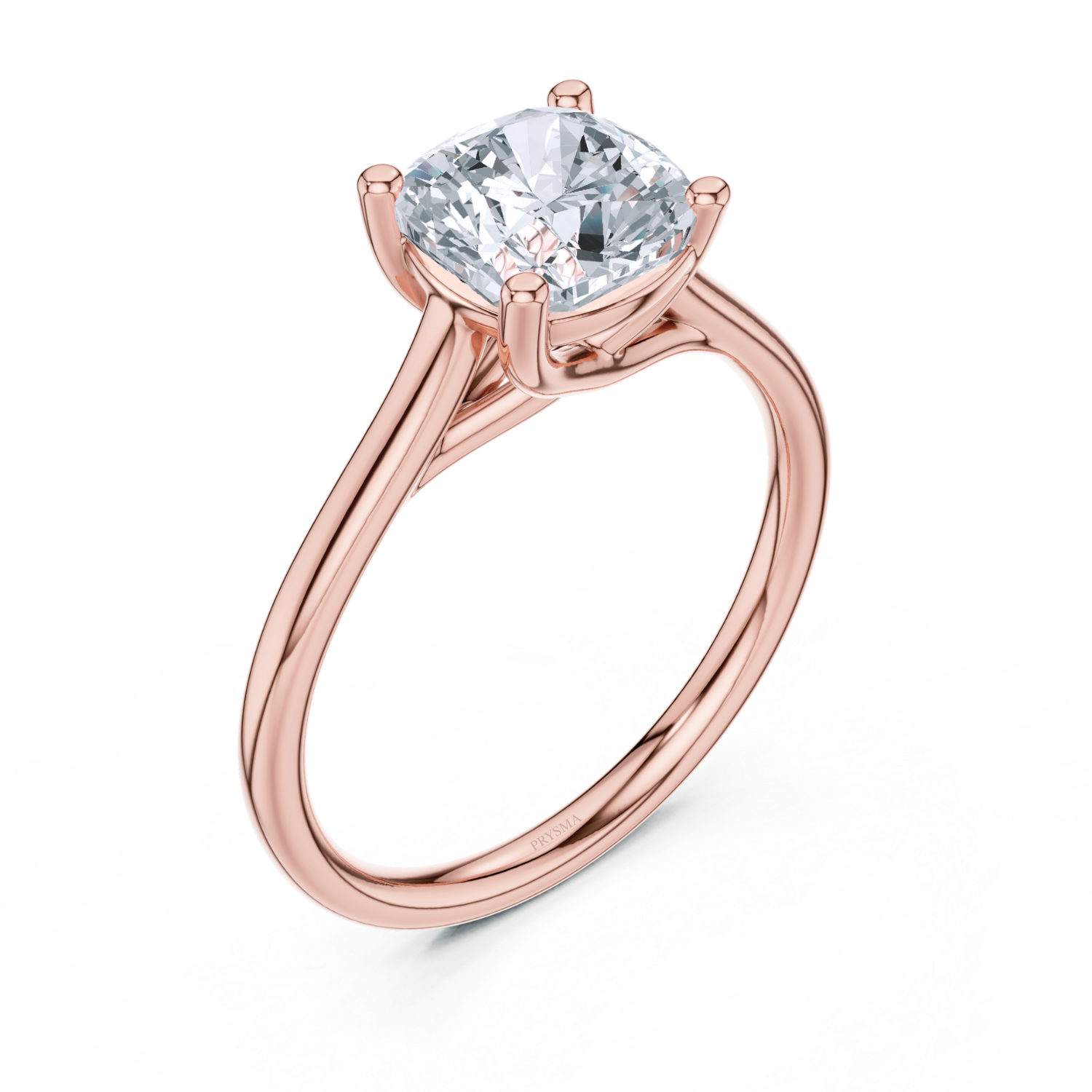 Classic Solitaire Twisted Halo Ring