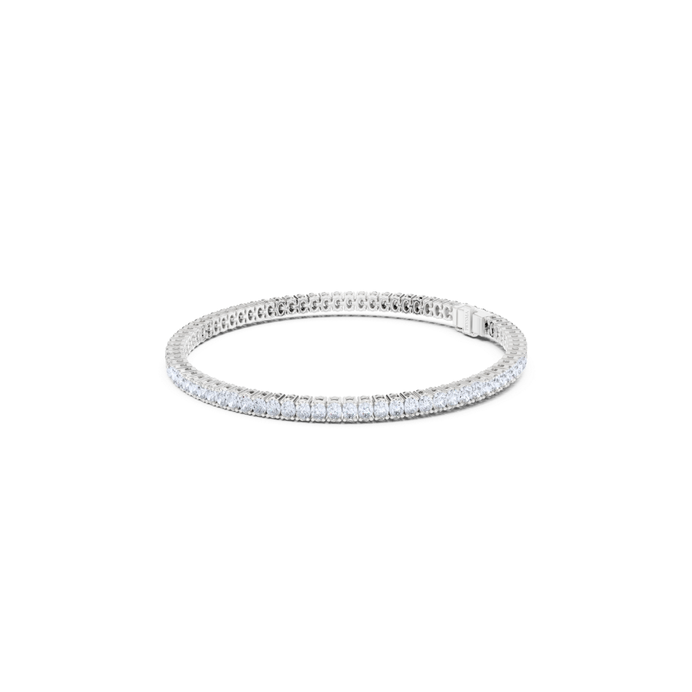 Aurora Oval-Cut Diamond Tennis Bracelet