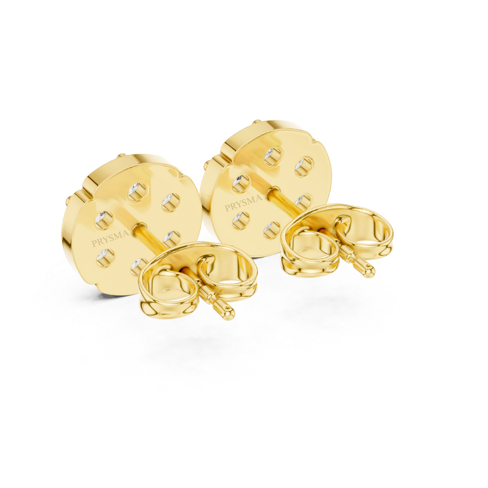 Classic Cluster Diamond Stud Earrings