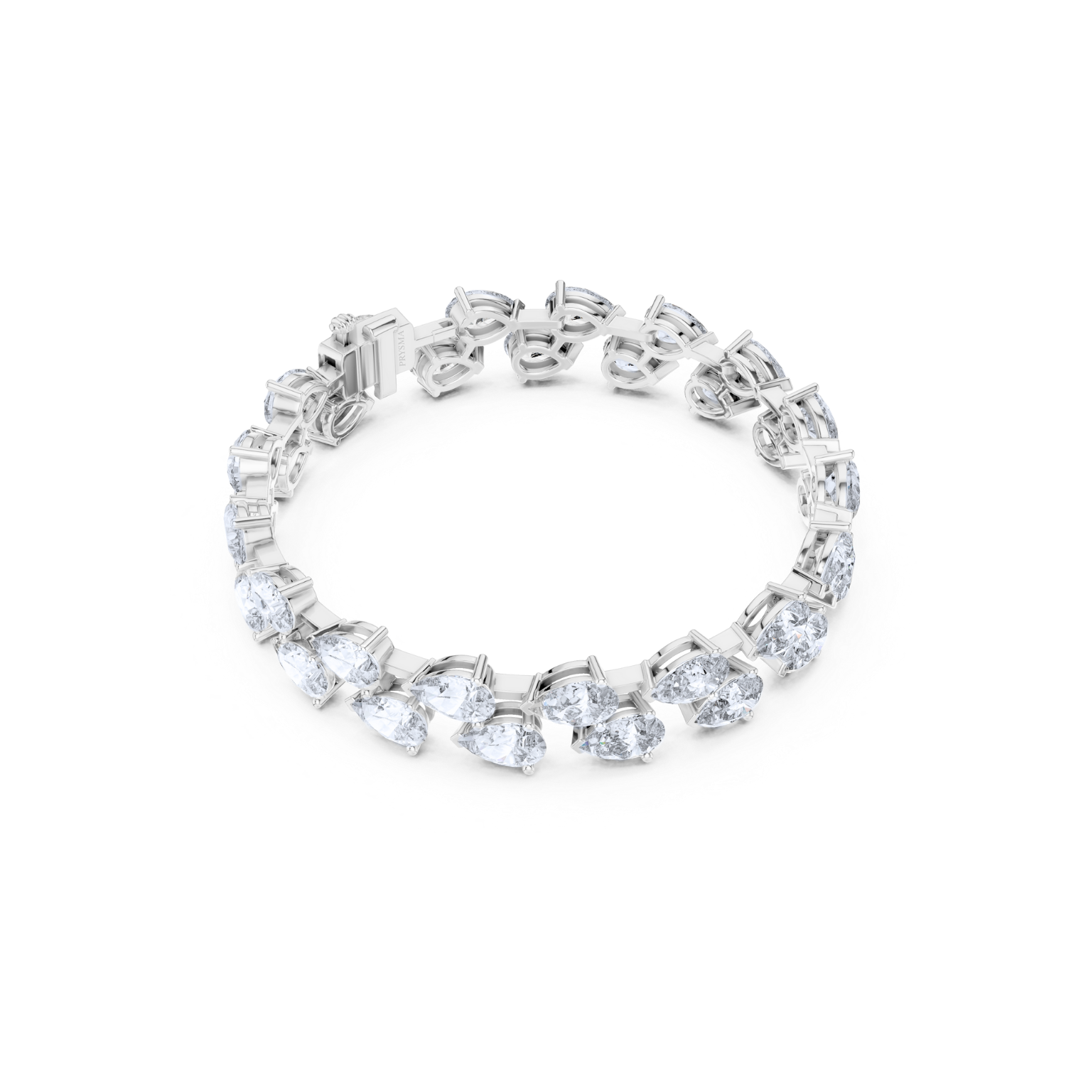 Luxe Pear Diamond Eternity Bracelet