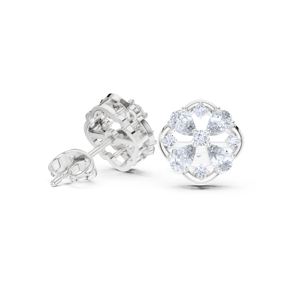 Teardrop Harmony Diamond Studs