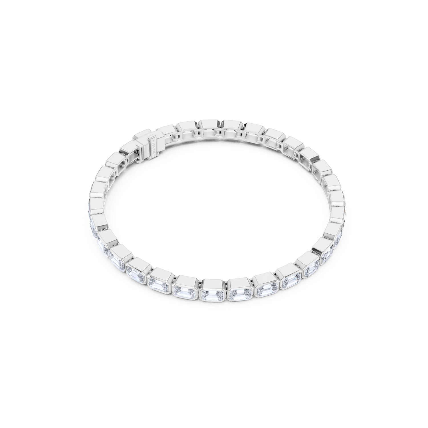Emerald-Cut Diamond Tennis Bracelet