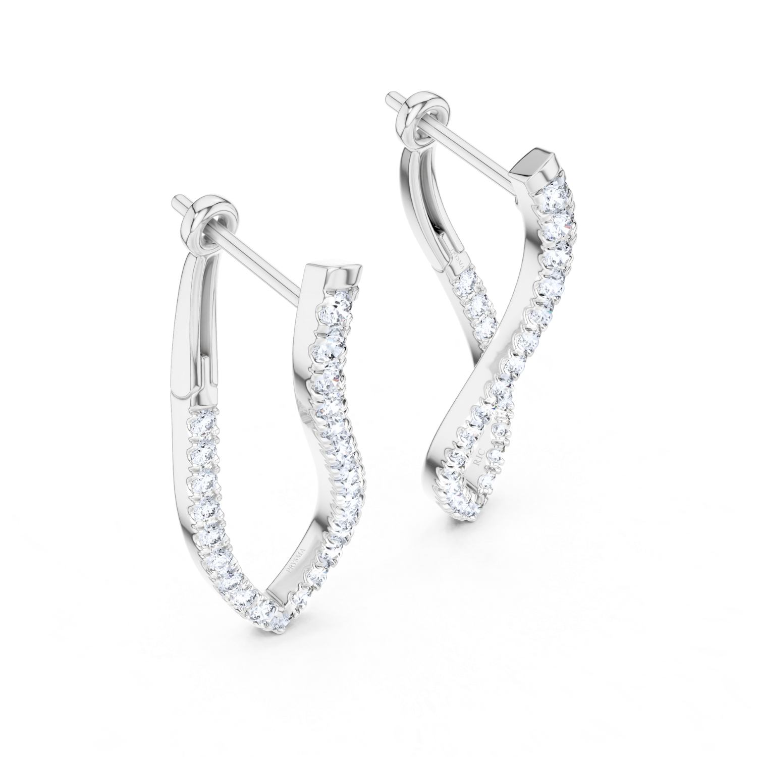 Twisted Elegance Diamond Earrings