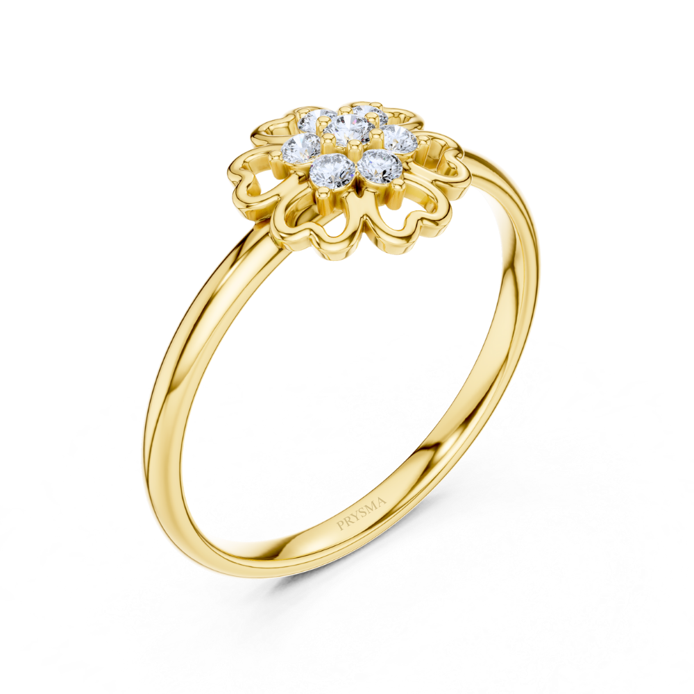 Petal Embrace Diamond Ring