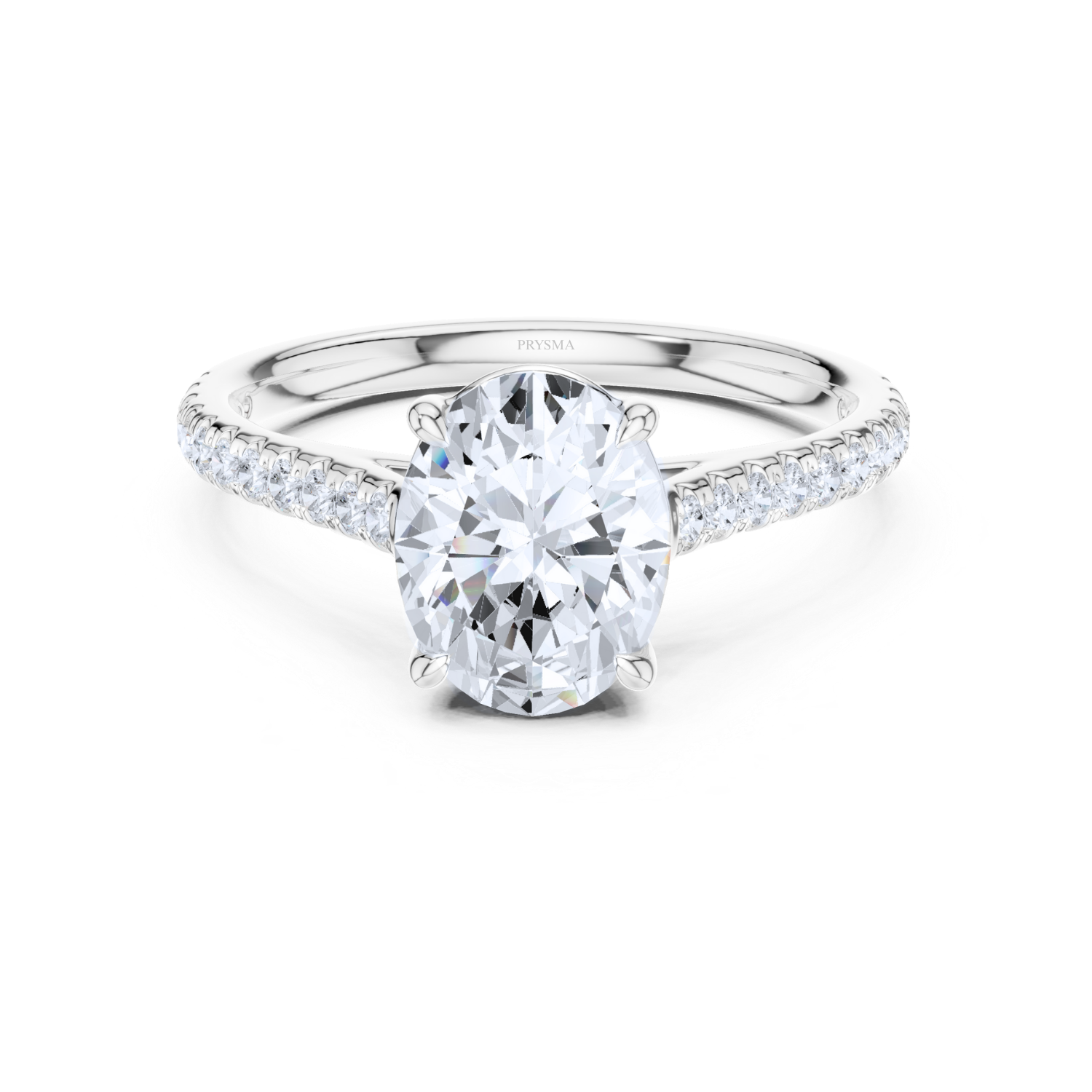 Oval-Cut Solitaire Diamond Ring