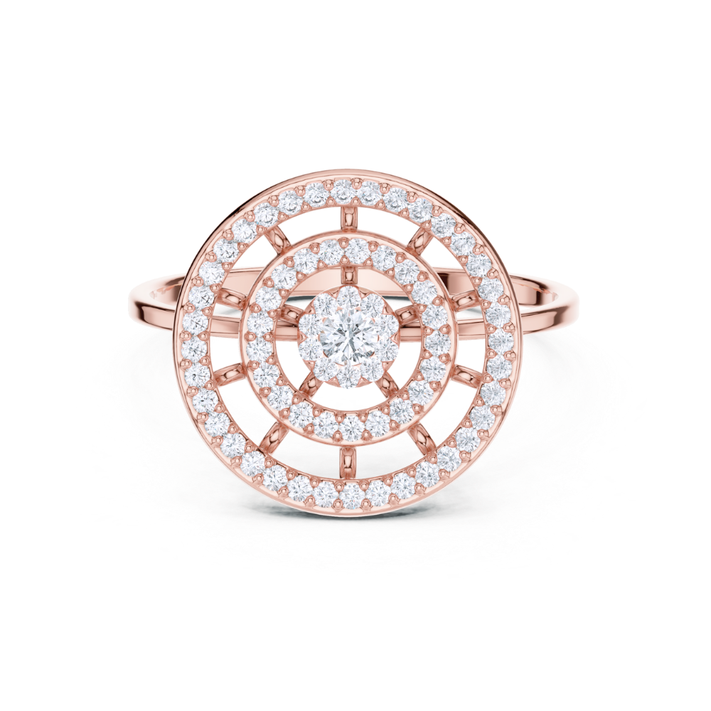 Celestial Halo Diamond Ring