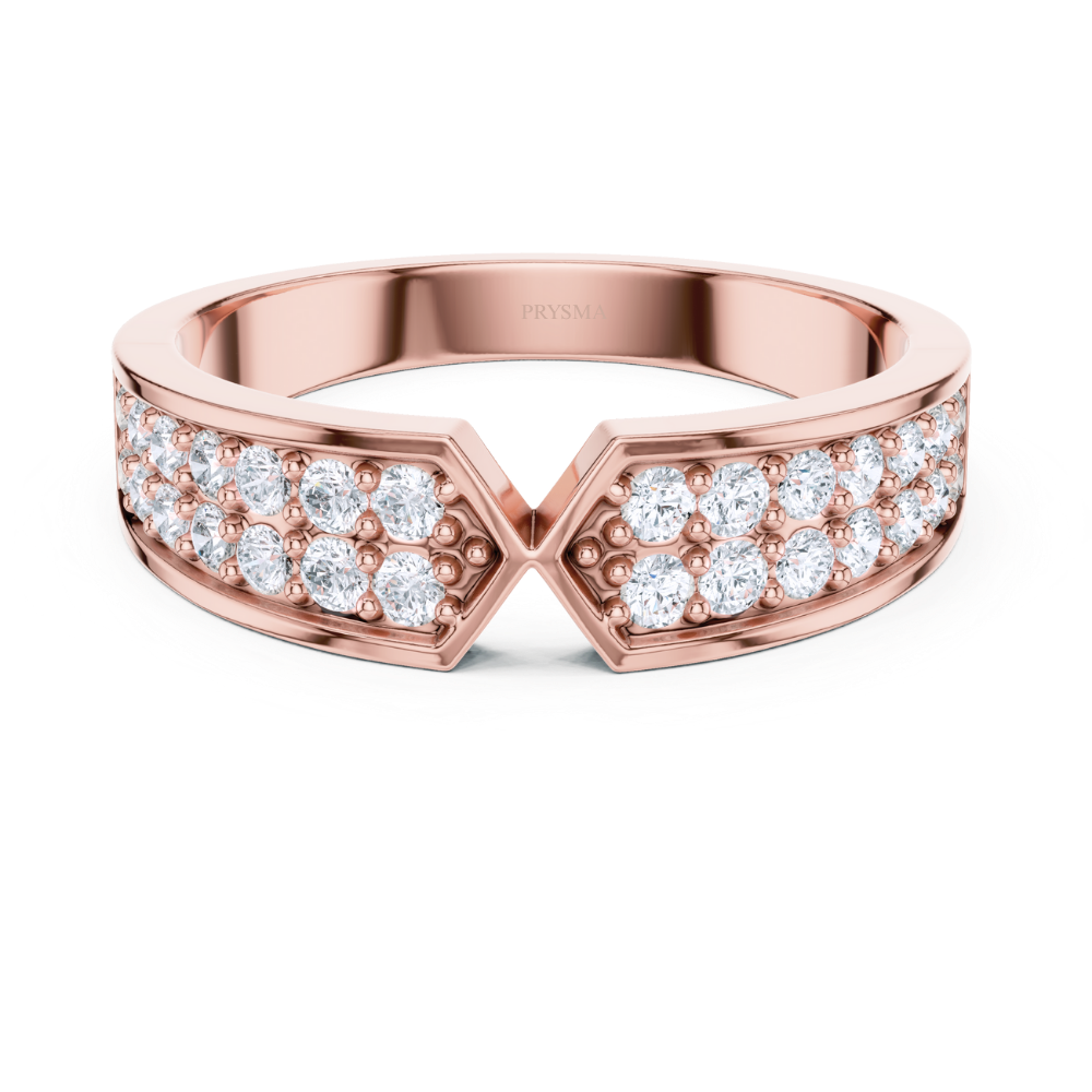 Radiance V-Curve Diamond Ring