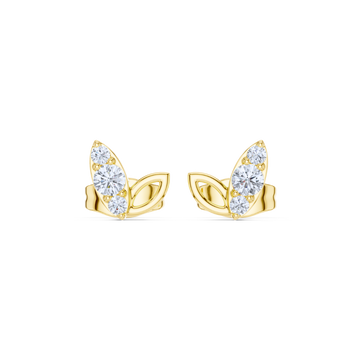 Diamond Petal Whisper Studs