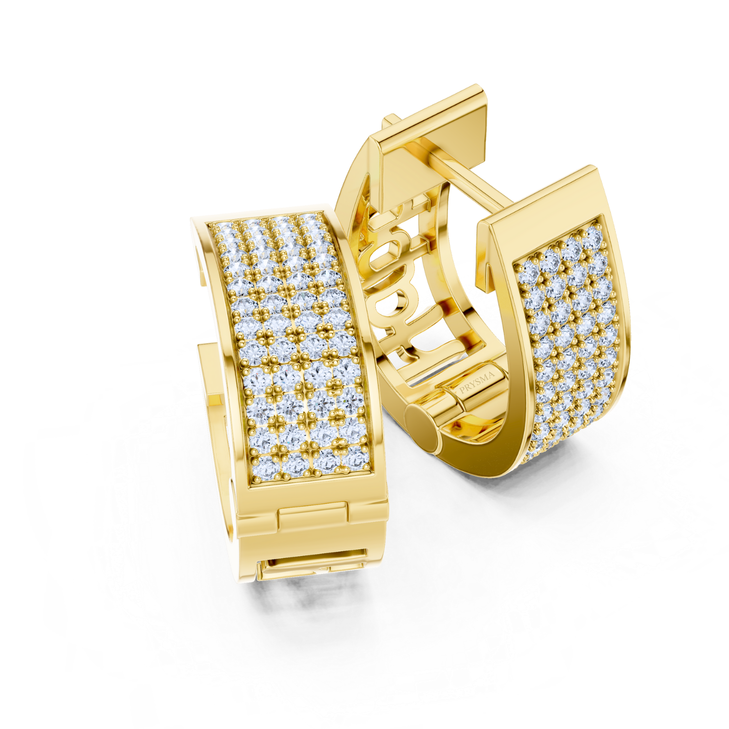 Luxe Pavé Diamond Hoop Earrings