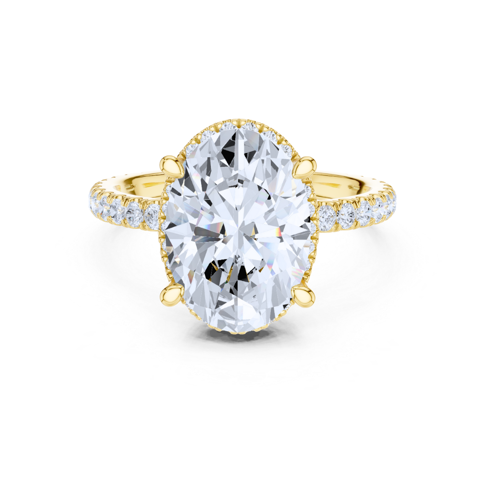 Radiant Oval Elegance Ring