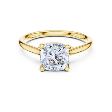 Classic Solitaire Twisted Halo Ring