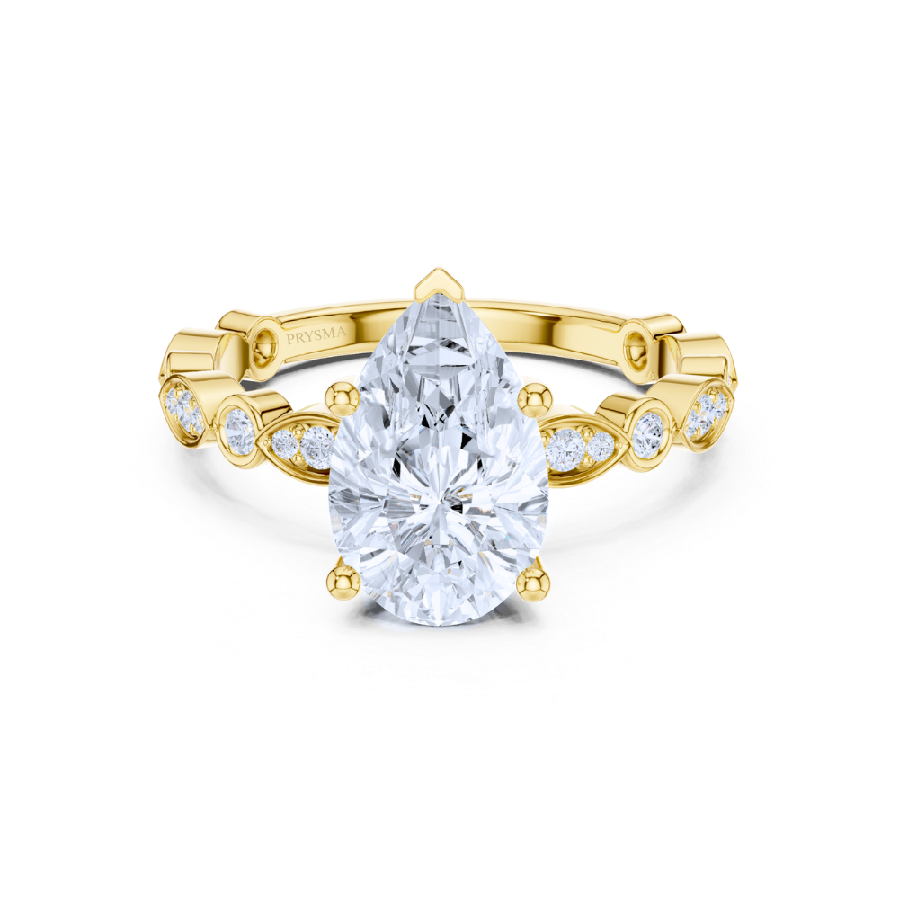 Teardrop Elegance Diamond Ring