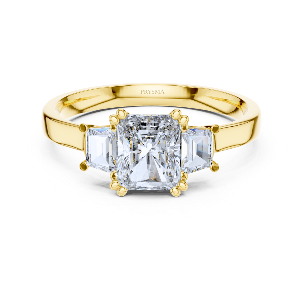 Radiant Trinity Diamond Ring