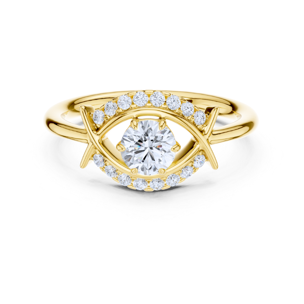 Celeste Eye Halo Ring