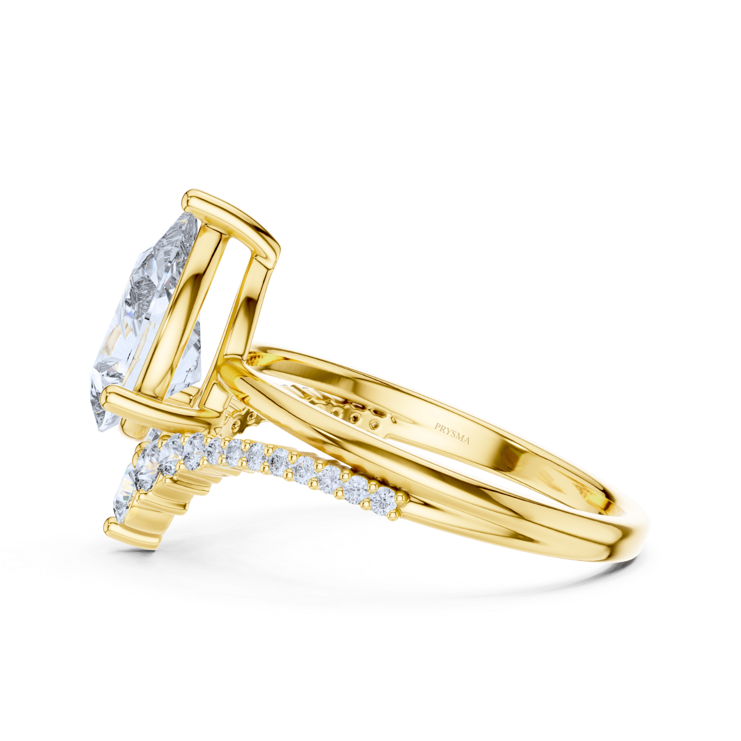 Majestic Pear-Cut Diamond Crossover Ring