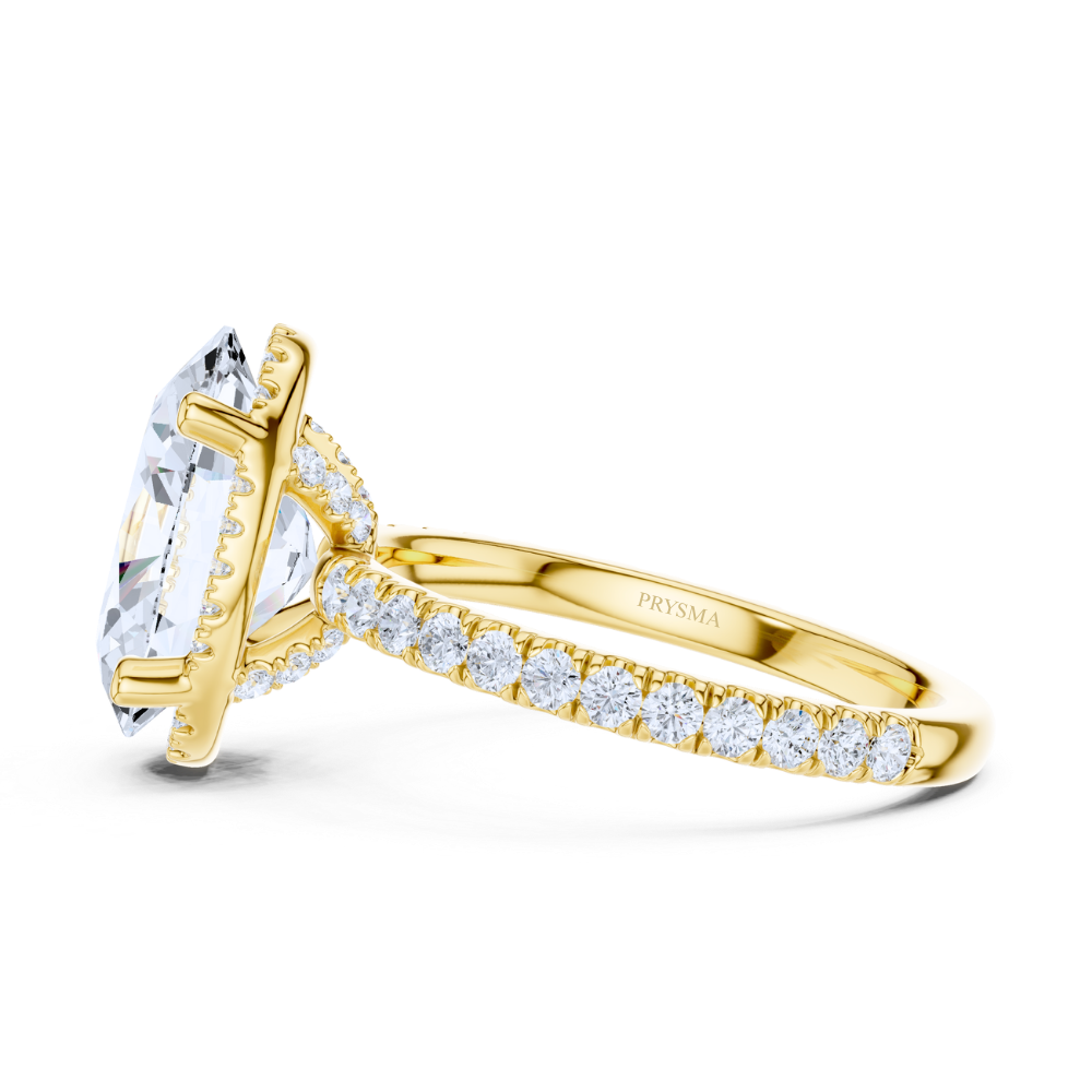 Radiant Oval Elegance Ring
