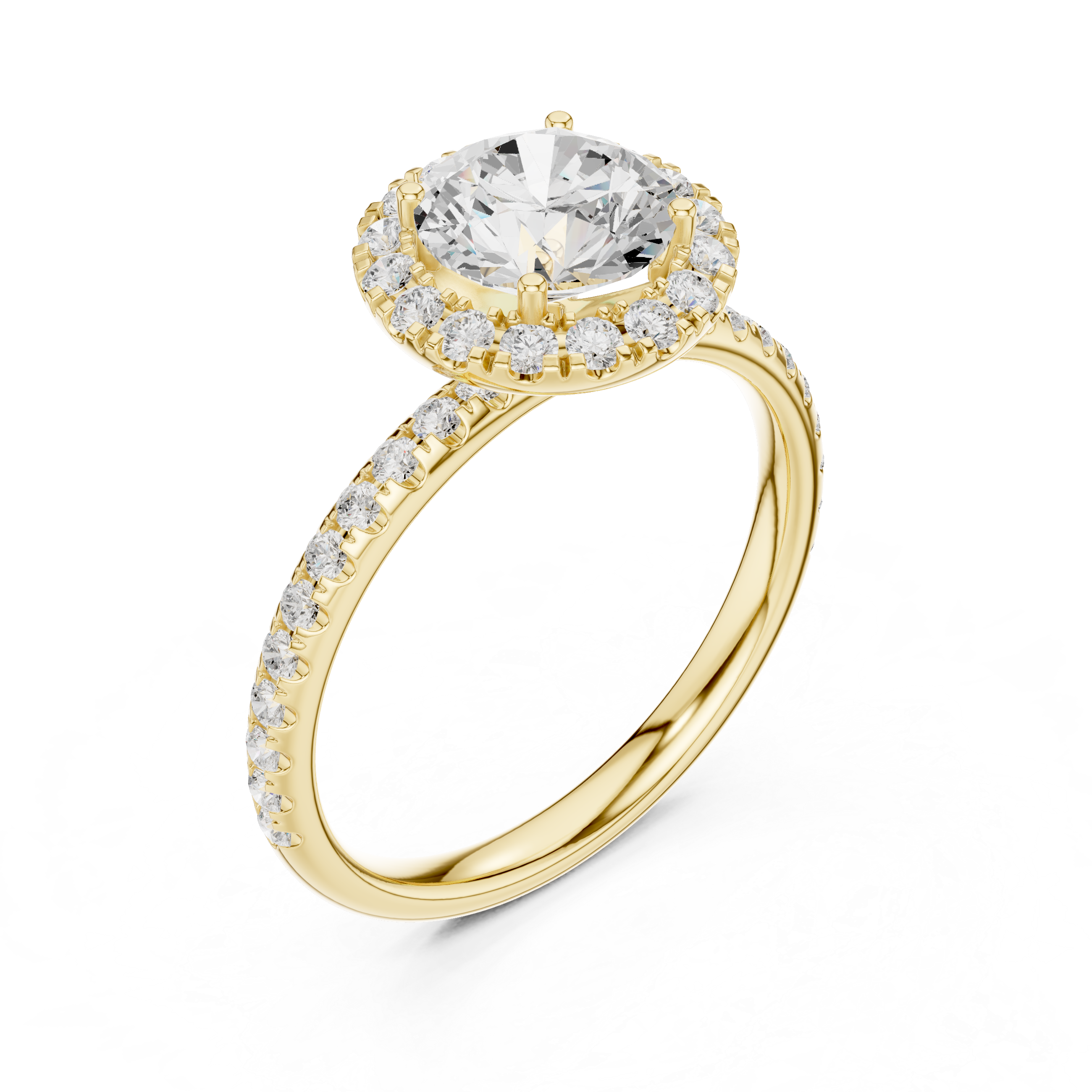 Luminelle Round Halo Ring