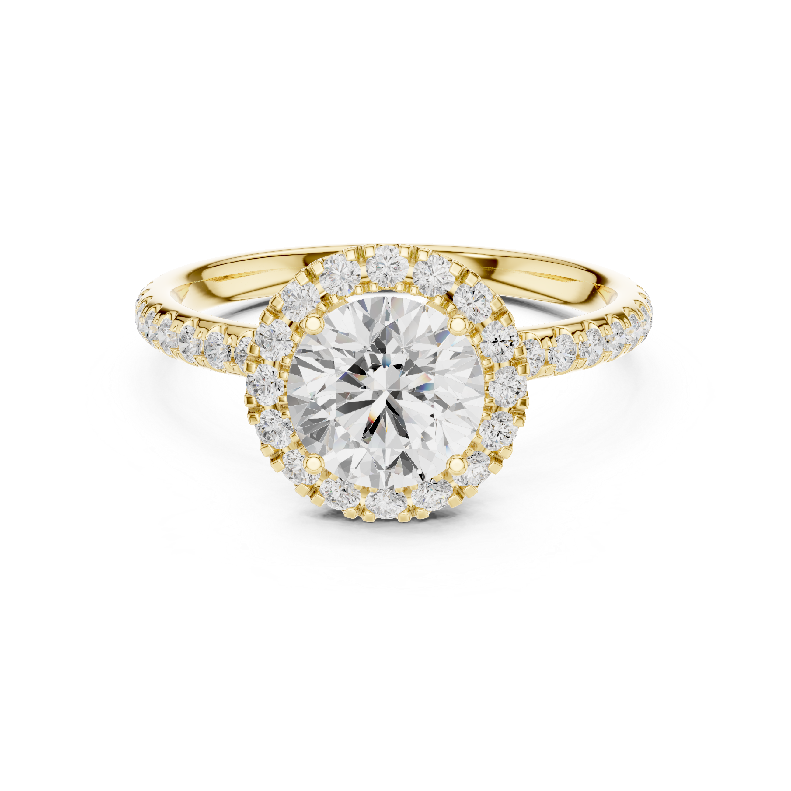 Luminelle Round Halo Ring